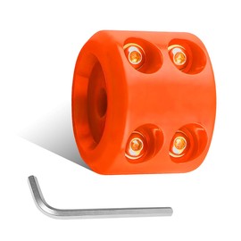 ZNDAW Winch Stopper for Cable, Rubber Winch Cable Stopper with Allem Wrench for Synthetic Rope and Wire, Wearproof Stopper Winch Saver Protect Towing Hook Univeral for ATV UTV (Orange)