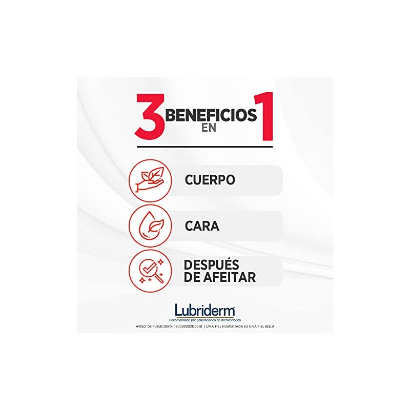 Lubriderm Fragancia Ligera, 400 Ml, Pack of 1