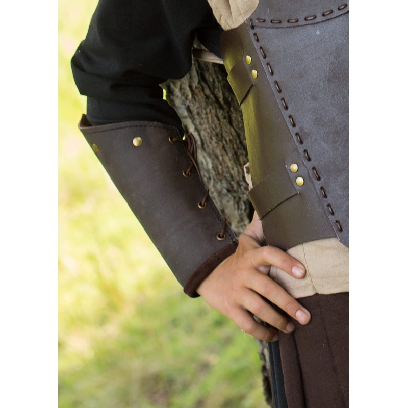 Epic Armoury 100451 Ready For Battle Bracers Brown Underarm Tank