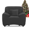FIGOOO Sofa Cover 1 Seater Stretch Sofa Covers with Armrests