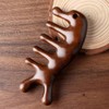Owner Clan 두피 얼굴 괄사 스틱 우드 마사지 빗 C타입 M12666 Scalp Face Gua Sha Stick Wood Massage Comb C-Type M12666