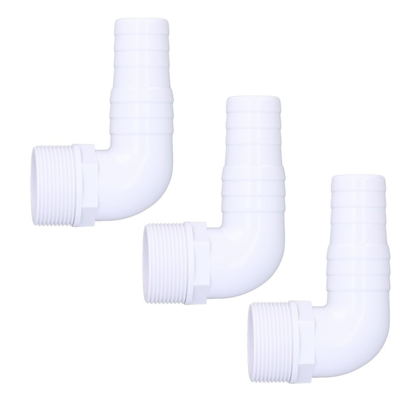 3Pcs Elbow Adapter Connector 90 Degree Fitting for Hayward SPX1105Z3