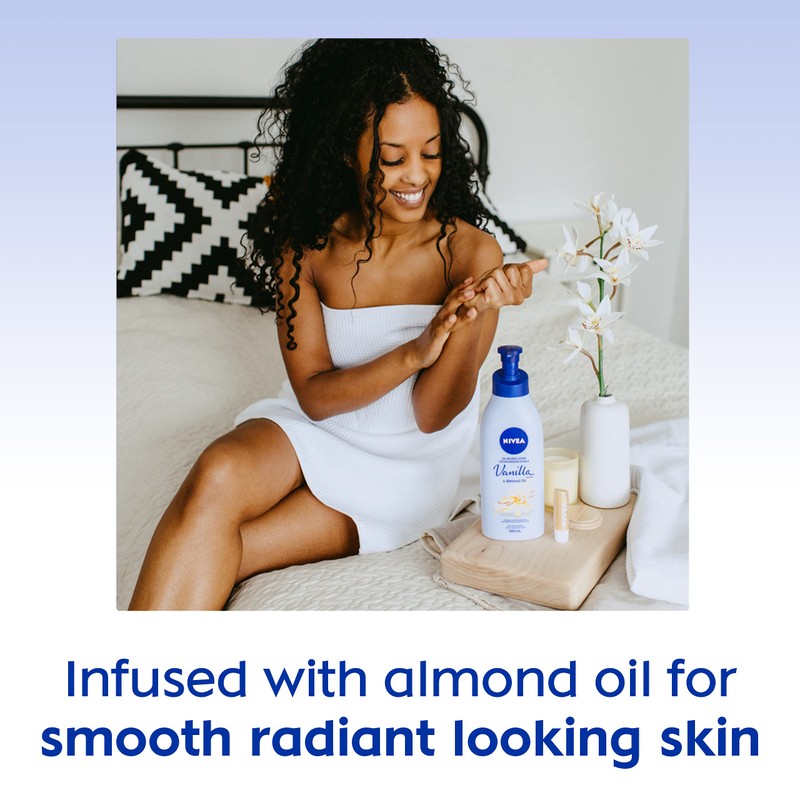 NIVEA Oil-Infused Vanilla & Almond Oil Body Lotion, 500 ml