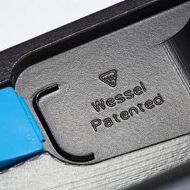 Wessel-Werk Multifunctional Speed Glider ClickBrush, 14in. Vacuum Carpet Floor Tool with Detachable Upholstery Brush Vacuum Attachment (1.5in. - Straight Neck)