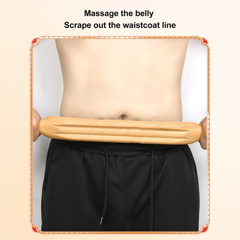 Wooden Scraping Stick Relieve Fatigue Reduce Soreness Double Sided Massage