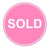 Sold Sticker,2inch 300pcs Pink Sold Sticker for Business Shop Store
