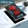 Cusinesync 2 Burner Electric Cooktop 12 Inch, Electric Stove Top