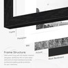 Picrit 8x10 Solid Wood Frame Set of 2, Black Wood