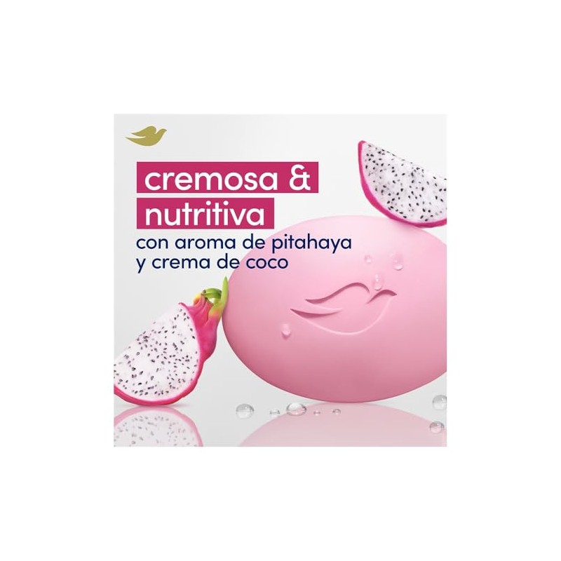 Dove Jabón Dragonfruit en barra, Pack de 4 barras, 106