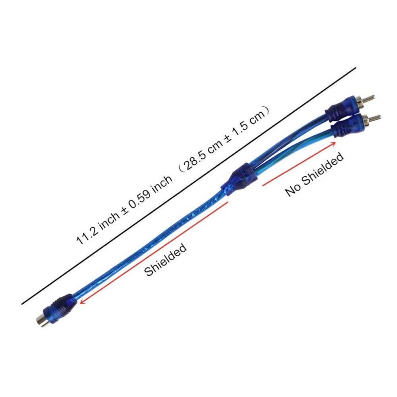 Unbranded 4Pcs RCA Y Splitter Audio Jack Cable Adapter 1