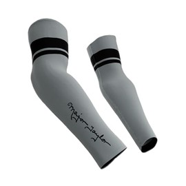 ScudoPro Major Taylor UV Protection Arm Sleeves Cycling Running Jogging Outdoor Sports - Gray - Size XL