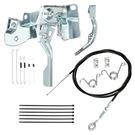 EOPOAYI 71 inch Go Kart Throttle Cable and Throttle Linkage Assembly Kit Compatible with Predator 212cc 196cc GX160 GX200 5.5hp 6.5hp Engine Coleman KT196 Manco Kandi Go Cart Parts