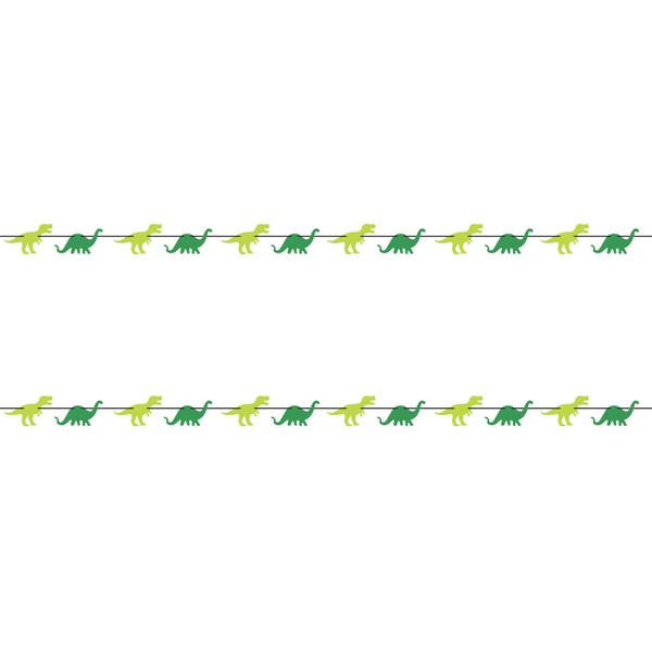 Beistle 2 Piece Dinosaur Banners For Happy Birthday Party Brontosaurus