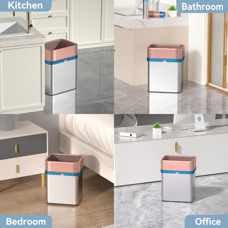 LJIACLEA Small Drawstring Trash Bags 2.6 Gallon Bathroom Garbage Bag