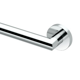 Gatco 962 Glam 18" L Grab Bar, Chrome/ADA Compliant Stainless Steel Safety Grab Bar for Bathroom