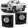 Nilight Fog Lights Assembly Compatible with 2014 2015 GMC Sierra