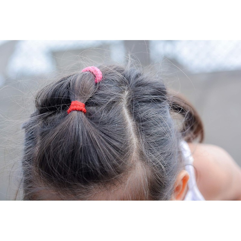 Red Ember 100pc Mini Hair Ties | Hair Ties for