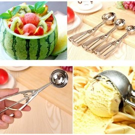 Ice Scoop, Ice Cream Scoop, Ice Cream Scoop, Ice Cream Scoop, Ice Cream Spoon, Commercial Use, Round, Restaurant, Cooking, Kitchen Utensils, 2.4 inches (6 cm)