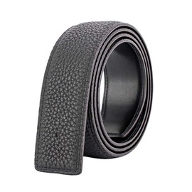 Vatee's Women/Men Genuine Leather Replacement Belt Strap Without Buckle 32mm/34mm/38mm Wide, 198:Black