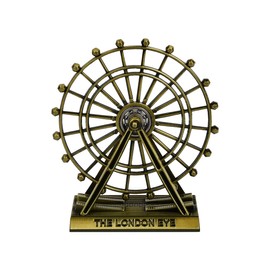 ds. distinctive style London Souvenirs Ferris Wheel Decoration Small Rotating London Eye Metal Figure 3.7" Cute Wedding Souvenirs