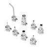 8PCS Hot Air Gun Nozzle Zinc Alloy Desoldering Nozzle Assortment