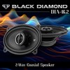 BLACK DIAMOND DIA-46.2 4x6 Coaxial Car Speakers – 2-Way Full