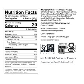 Kyhv Nutrition Hydration Electrolyte Drink Mix Powder Stick Packs - Berry Pomegranate - Balanced Sodium, Potassium, Magnesium, Vitamin C, Zero Sugar, Monk Fruit Sweetener (12 Packets)