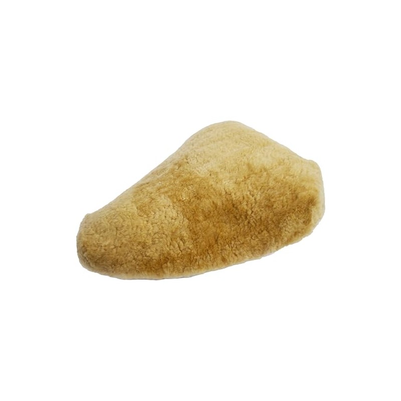 Reissner Lammfelle FSB-B Camel Bicycle Saddle Cover Lambskin with Fabric