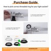 DiCUNO Lamp Shade Reducer Ring E14, Lamp Holder Twist Lock