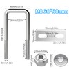 U Bolts M8 U Bolts Stainless Steel U U-Bolt with