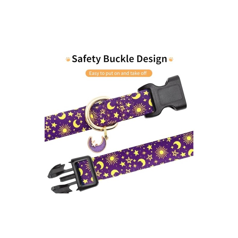 Collar De Algodón Para Perro, Collar Ajustable Y Bonito Para
