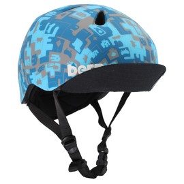Bern Unlimited Jr. Nino Summer Helmet with Visor, Matte Blue Camo, Small/Medium