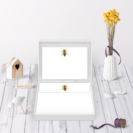 Me Loovely Honey Bee Writing Sets Notecard and Envelopes Writing Flat Not Cards Stationary Supplies Christmas Gifts (Set of 20)