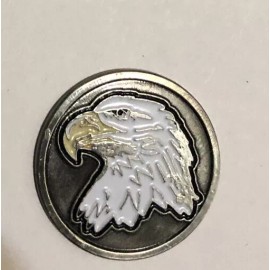 Unbranded The President Country Club… Bald Eagle ...Golf Ball Marker… … 1 Inch.