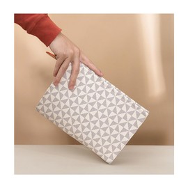 JONON Vegan Leather Clutch Purse for Women Formal, Women PU Evening Clutch Large Capacity, White