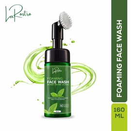 La Rostro Foaming Face Wash I Bio Neem I Tea Tree I Aloe Vera Foaming Face Wash With Built-In Face Brush | Acne Face Wash - No Parabens, Silicon - 160ml (Pack of 2)