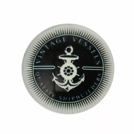 Unbranded 10 pcs Circle Compass Anchor Glass Round Dome Seals Tiles Cabochons – 20mm