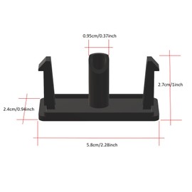XINGBIRDS Microwave Oven Door Eject Button for KitchenAid,Whirlpool Upgraded, Reinforced, Thickened Rectangular Button Replacement (Black)