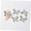 DECHOUS 22pcs Butterfly Nail Charms Unique Manicure Decorations Lightweight Nail