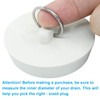 ISDVBUY 6 - Piece Rubber Sink Stoppers: Bathtub Drain Plug