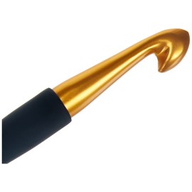 KnitPro KP30886 12 mm Aluminium Crochet Hook, Gold