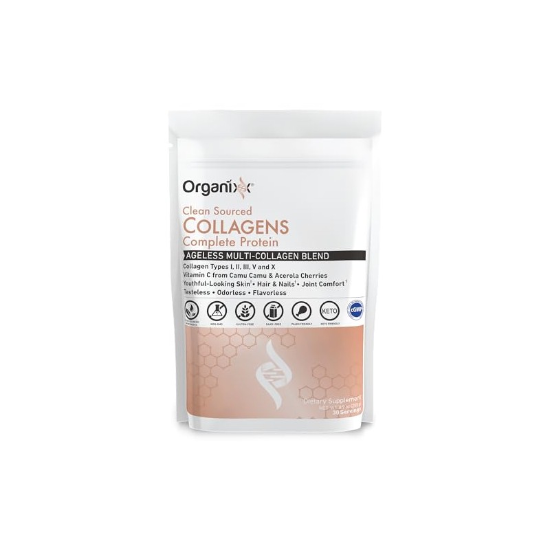 Organixx Péptidos Colágeno Polvo Vitamina Hidrolizado Tipos Iii Cabello Uñas