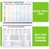 UIHRLM ADHD Cleaning Planner, ADHD Cleaning Schedule & Checklist Management,