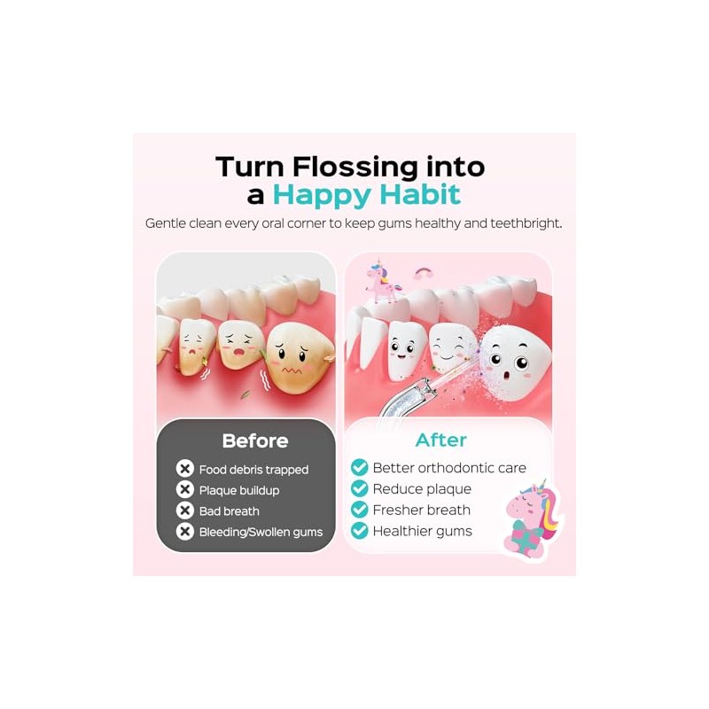 COSLUS - Mini hilo dental para niños