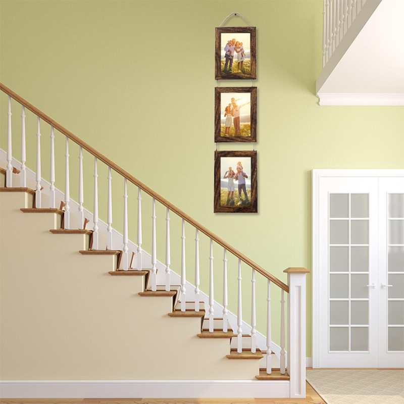 VMUZEDER 5x7 Wall Hanging Picture Frames Collage with 3 Opening
