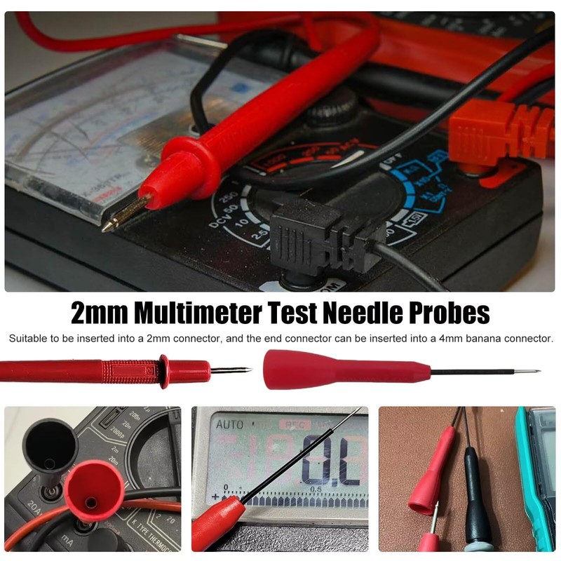 2025 Upgrade 4 Pack Multimeter Test Lead Extention Back Probes