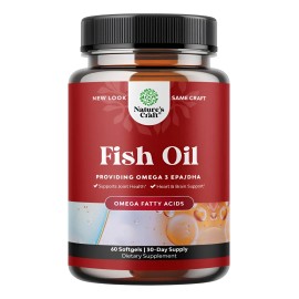 Natures Craft Omega 3 Fish Oil With Epa And Dha 60 Softgels Sin Sabor