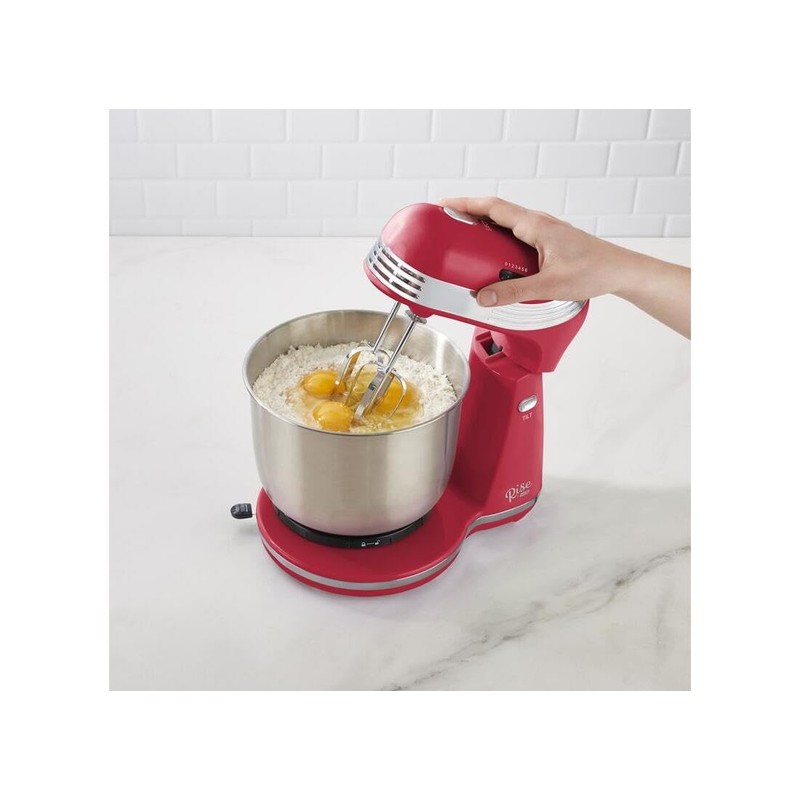 RISE BY DASH Red 3 qt. Cap. 6 Speed Stand