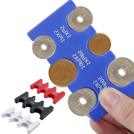 PoDhey 4Pcs Yen Coin Holder Portable Yen Coin Case with 6 Slots Space Saving Yen Coin Organizer and Storage Reusable Yen Coin Dispenser for Shopping Travel Women Men A(Mixed Color)