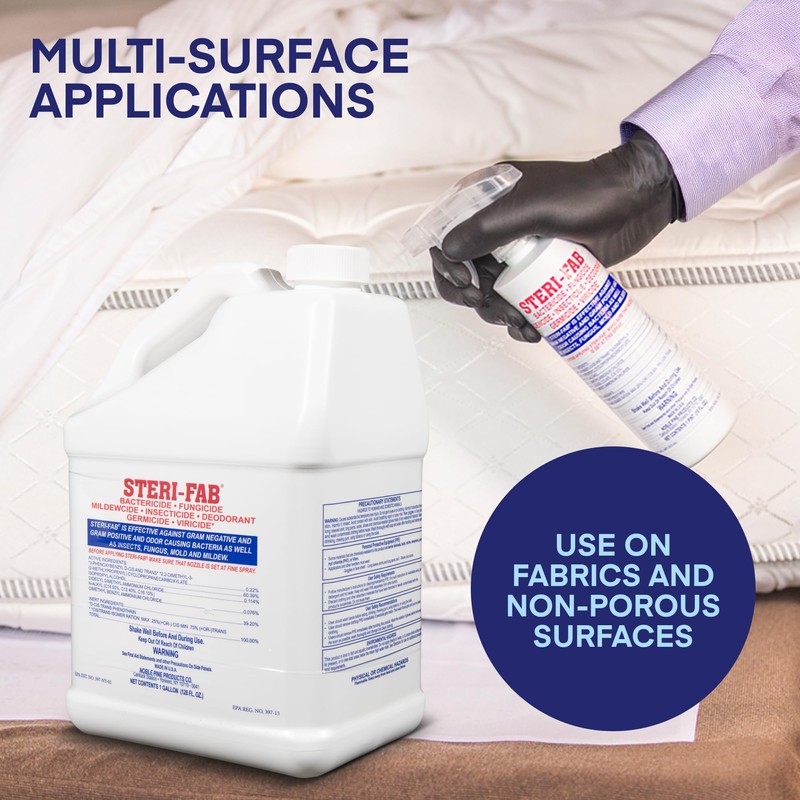 Steri-fab All-in-One Disinfectant & Insecticide Spray – Kills Bed Bugs,